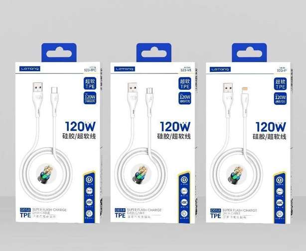 Thick Core Data/Charging Cable - S23 MICRO-TPC-LIGHNING