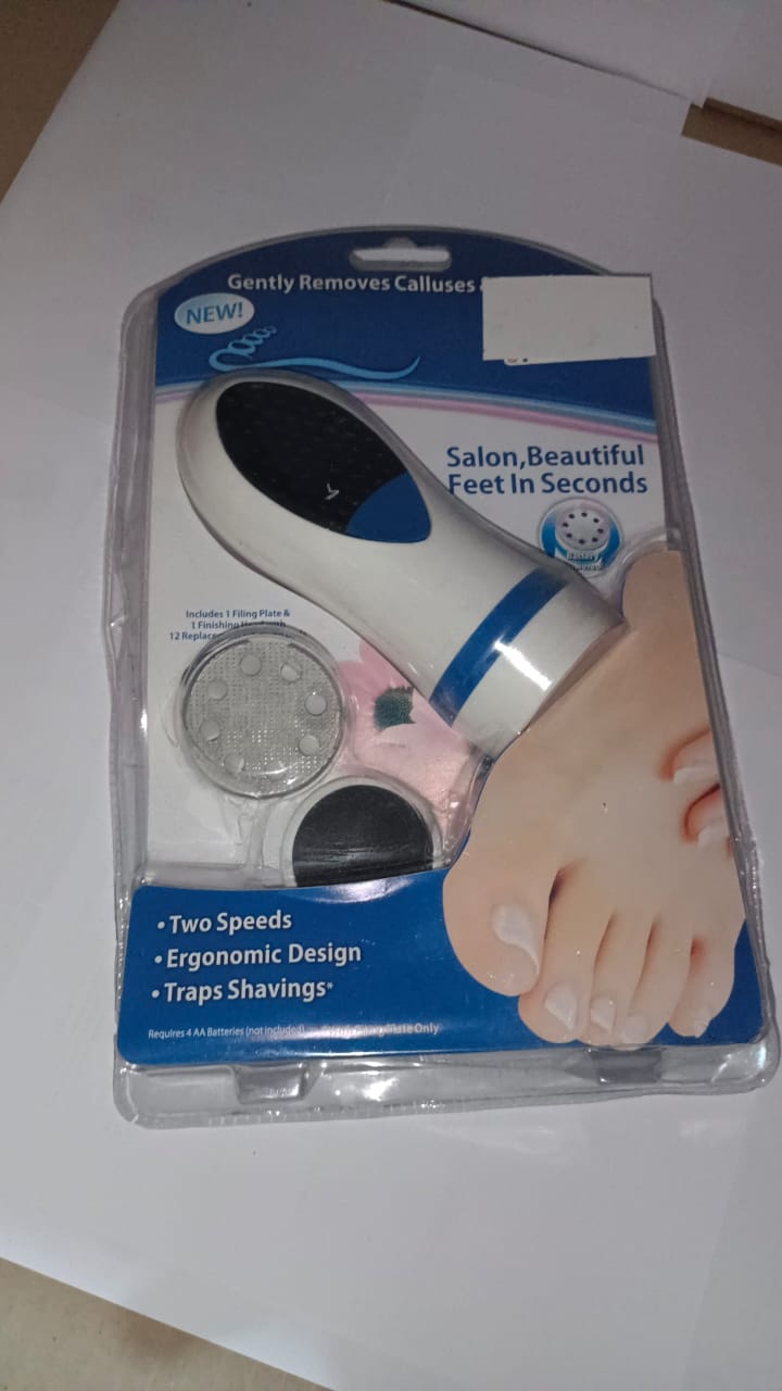 Electric Callus Remover Foot Hard Skin Remover Pedicure Tools with Ergonomic Handle, Gentle Yet Effective Roller Rotation, Suitable for Toes, Heels, Sides and Soles