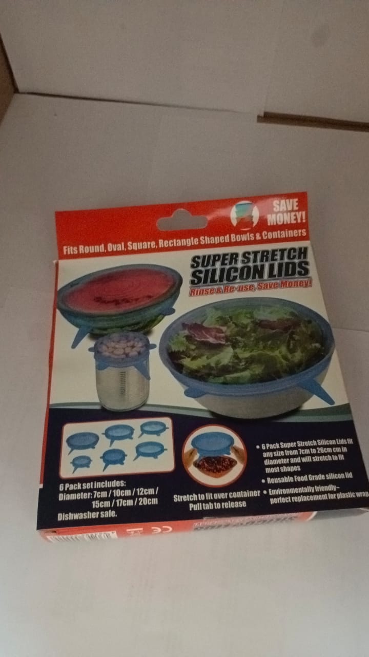6 Pcs Silicon Lid Set