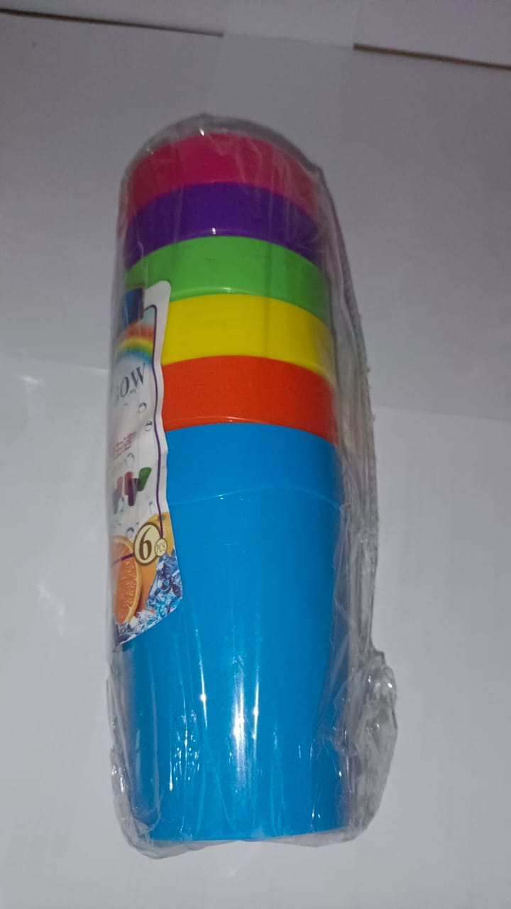 6 Pcs Colorful Glasses