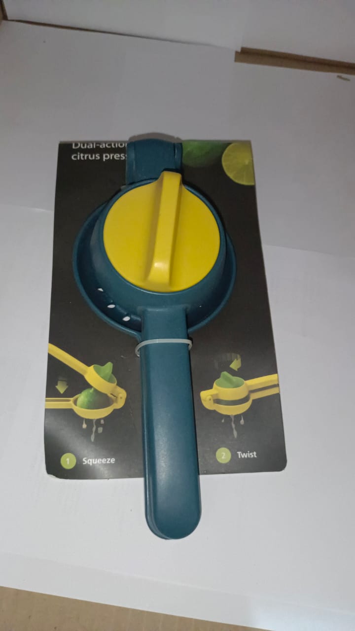 Dual action citrus press