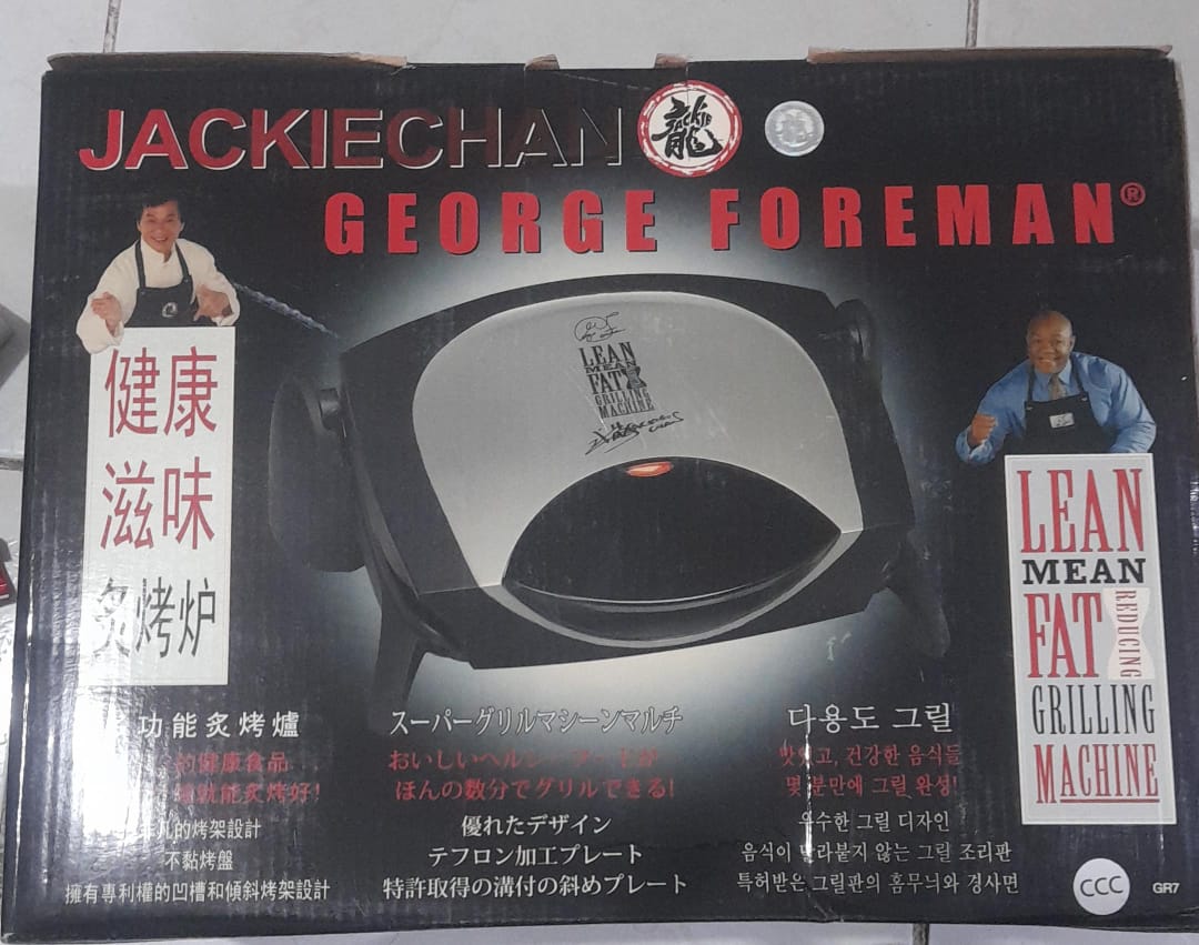 George Forman Grilling Machine GR7 2 Burger Size Indoor Grill
